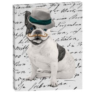 Cadre rectangulaire en toile bulldog fabrique en france
