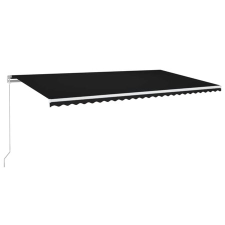 vidaXL Auvent manuel rétractable 600x350 cm Anthracite