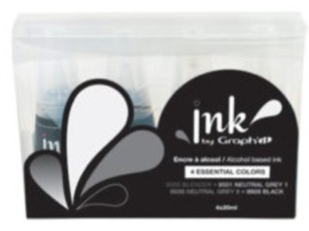 Ink by Graph'it 4 Recharges d'Encre Essential colours