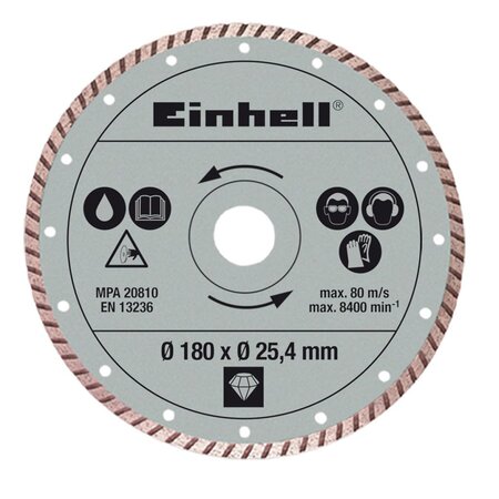 Einhell disque coupe turbo 180 x 25 4 mm pour rt-tc 430 u  tc-tc 618