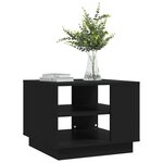 vidaXL Table basse Noir 55x55x43 cm Aggloméré