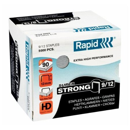 boite de 5000 agrafes Super Strong 9/12 galvanisées RAPID
