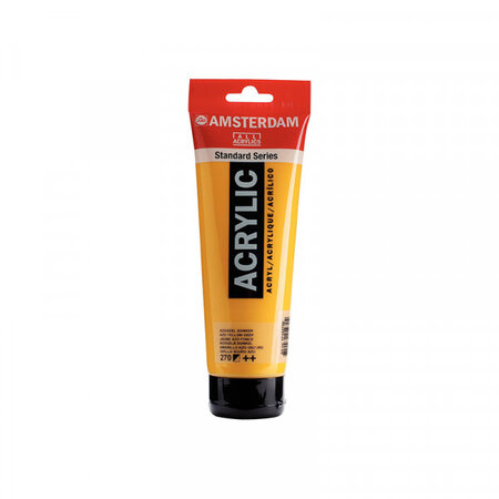 Tube peinture acrylique jaune azo foncé 250 ml - amsterdam royal talens