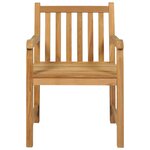 vidaXL Ensemble de salle à manger de jardin 7 Pièces Bois de teck solide