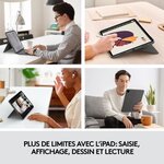 Clavier et étui - tablette - logitech - combo touch ipad air pro 12.9 - apple