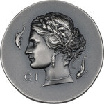 Monnaie en argent 5 dollars g 31.1 (1 oz) millésime 2023 numismatic icons arethusa 1