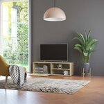 vidaXL Meuble TV Chêne sonoma 120x34x37 cm Aggloméré