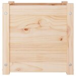 vidaXL Jardinières d'extérieur 2 Pièces 40x40x40 cm Bois de pin massif