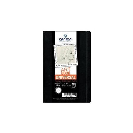 Bloc de croquis 112 feuilles ARTBOOK UNIVERSAL, 140 x 216 mm, noir CANSON