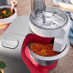 Robot de cuisine - bosch kitchen machine mum5 - rouge foncé/silver - 1000w-7 vitesses+pulse - bol mélangeur inox 3 9l