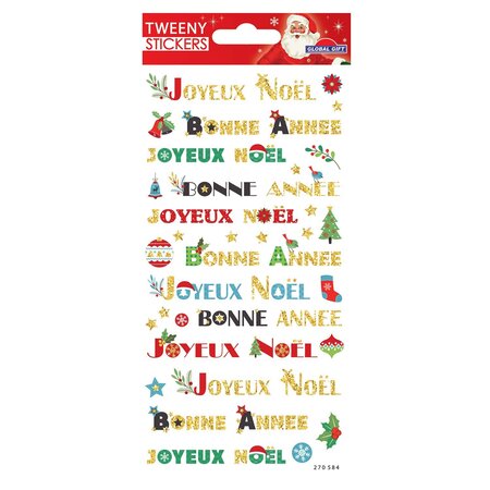 Stickers mousse 3D - Voeux de Noël