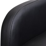 vidaXL Fauteuil pliable Noir Similicuir