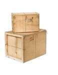 (lot  6 caisses) caisse bois contreplaqué mussy® - paquet de 6 545 x 390 x 390mm