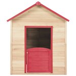vidaXL Maison de jeu pour enfants Bois de sapin Rouge