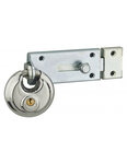 THIRARD - Verrou porte cadenas  longueur 150mm  pêne plat coulissant  gâche en acier cambré  acier zingué
