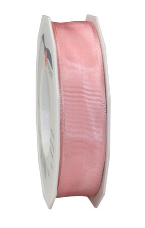 Ruban de soie acetat laitonné lyon 25-m-rouleau 25 mm prune