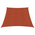 vidaXL Voile d'ombrage 160 g/m² Terre cuite 3/4x2 m PEHD