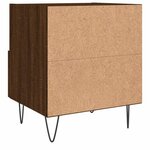 vidaXL Table de chevet chêne marron 40x35x47 5 cm bois d’ingénierie