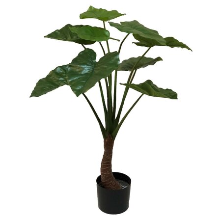 Emerald Alocasia artificiel en pot 90 cm