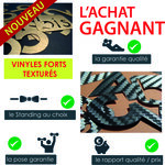 Numéro 2-Numéro adhésif pour boîtes aux lettres - Vinyle épais texturé, hauteur 50 mm - Bois Miel