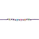 165 perles centre coeur 5 x 7 mm - multicolore