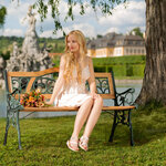 Tectake Banc de jardin KATHI