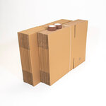 Lot de 35 cartons renforcées avec poignées + 2 Adhésifs
