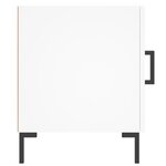 vidaXL Tables de chevet 2 Pièces blanc 40x40x50 cm bois d’ingénierie
