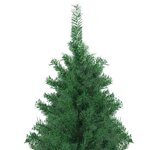 vidaXL Sapin de Noël artificiel avec support 500 cm Vert