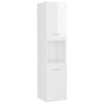 vidaXL Ensemble de meubles de salle de bain Blanc brillant