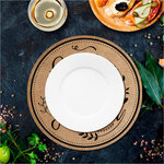 Set de table rond en toile de jute fait maison