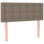 vidaXL Tête de lit à LED Taupe 90x5x78/88 cm Tissu