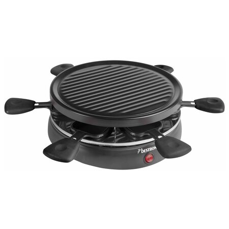 Bestron gril à raclette arc650 800 w noir