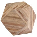 vidaXL Table d'appoint Teck recyclé 40x40x40 cm
