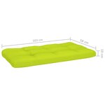 vidaXL Canapé palette 2 places et coussins Pin imprégné de marron miel
