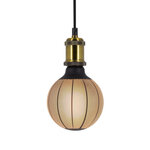 Ampoule déco led filament  aspect aiguilles de pin noir  g125  culot e27  4w cons. 2700k blanc chaud