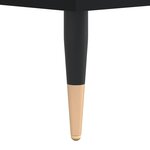 vidaXL Tables de chevet 2 Pièces noir 40x30x50 cm bois d'ingénierie
