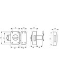 THIRARD - Lot de 30 verrous à bouton Corvette UNIKEY (achetez-en plusieurs  ouvrez avec la même clé)  cylindre 40mm  3 clés