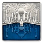TAJ MAHAL 3 onces argent monnaie 10 Dollars Solomon Islands 2023