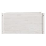 vidaXL Jardinière Blanc 100x50x50 cm Bois de pin massif