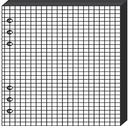 Recharge Accessoires Organiseur BLOC-NOTES Timer 21 Blanc 15 x 21 cm QUOVADIS