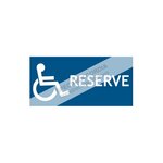 Picto réservé handicapé pvc 2mm