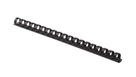 Baguettes de reliure plastiques  rondes  noir  12mm  lot de 25 fellowes