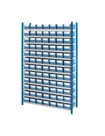 (PACK STOCKAGE) Pack de stockage à compartiments avec 50 Bacs ET 10 TABLETTES