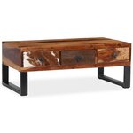 vidaXL Table basse Bois massif de Sesham 90 x 50 x 35 cm