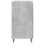 vidaXL Buffet gris béton 104x35x70 cm bois d'ingénierie