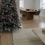 Tapis blanc contemporain en laine - 200 X 300 cm
