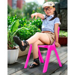 JAMARA Chaise d'enfant Smiley Rose
