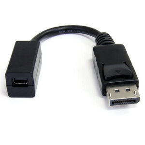 Startech.com câble displayport vers mini displayport 15 cm - vidéo uhd 4k x 2k - câble adaptateur dp mâle vers mini displayport femelle - câble de rallonge pour ordinateur dp vers moniteur mdp 1.2