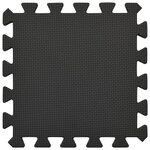 vidaXL Tapis de sol 54 Pièces 4 86㎡ Mousse EVA Noir